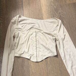 Elegant Cream Off-Shoulder Top